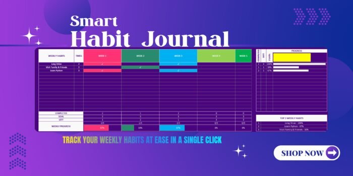 Smart Habit Journal_Excel - Image 4